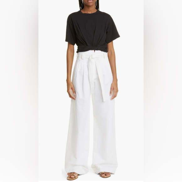 A.L.C. 'Mimi' Black Tee Size M - Picture 2 of 5